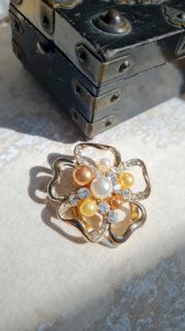 with pearls & rhinestones