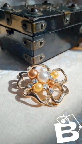 avec perles & strass