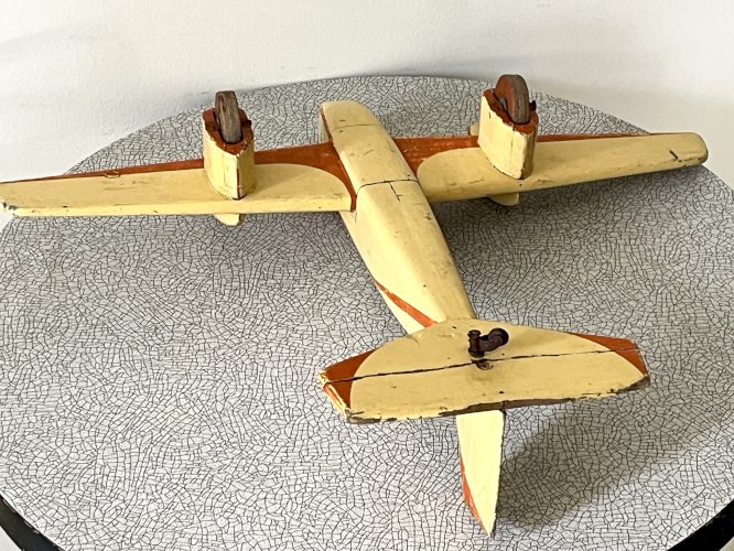 Avion bois ancien, jouet vintage