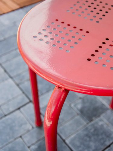 Axel, la paire de tabourets en métal N°465