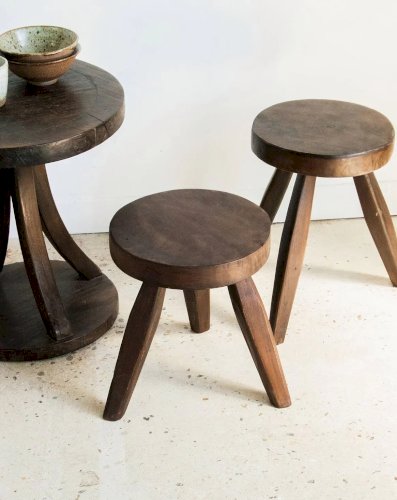 Axel, le tabouret bas en teck N°485