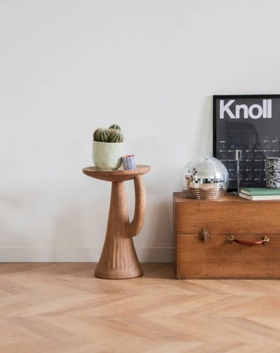 Axel, le tabouret en bois exotique N°528