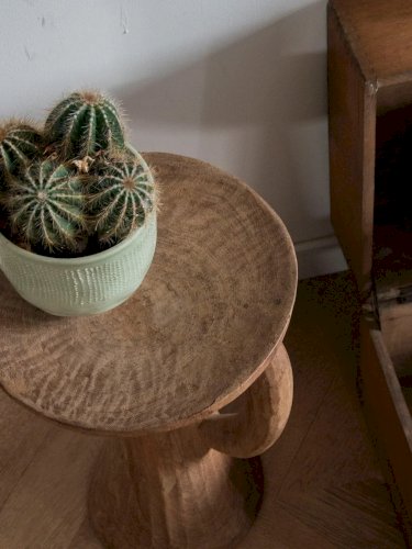 Axel, le tabouret en bois exotique N°528