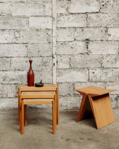 Axel, le tabouret en bois massif N°369