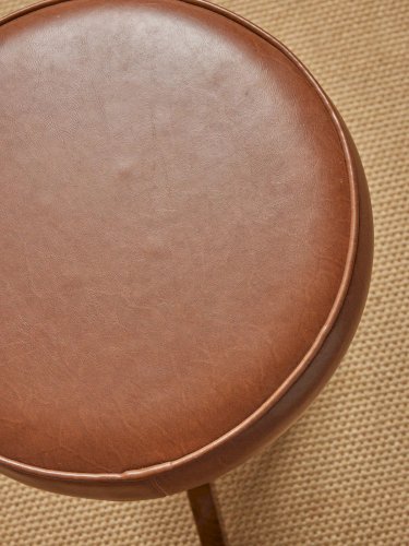 Axel, le tabouret en cuir N°546