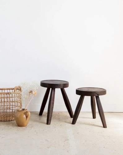 Axel, le tabouret en teck N°487