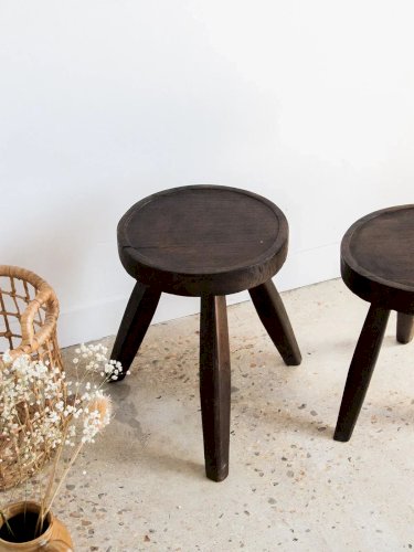 Axel, le tabouret en teck N°487