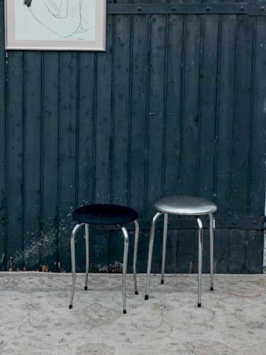 Axel, le tabouret noir en métal N°562