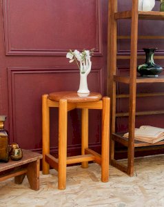 Axel, the round wooden stool No. 446