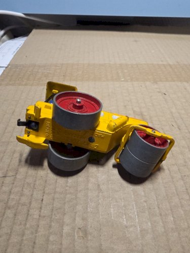 B435 Vintage Dinky 90A France Rouleau Compresseur Richier Jaune Figurine Origine