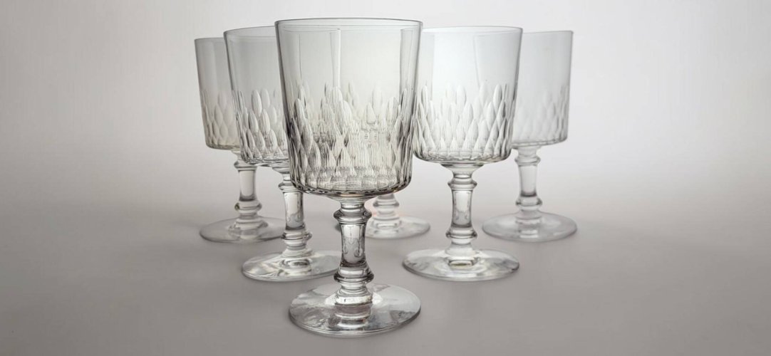 Baccarat — 6 verres à eau Modèle Richelieu Champigny