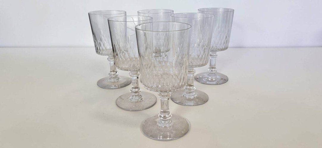 Baccarat — 6 verres à eau Modèle Richelieu Champigny