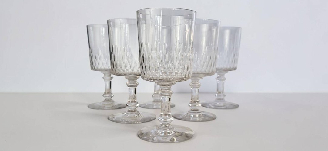 Baccarat — 6 verres à eau Modèle Richelieu Champigny