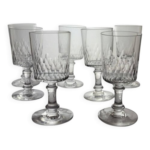 Baccarat - 7 verres à vin modèle Champigny Richelieu