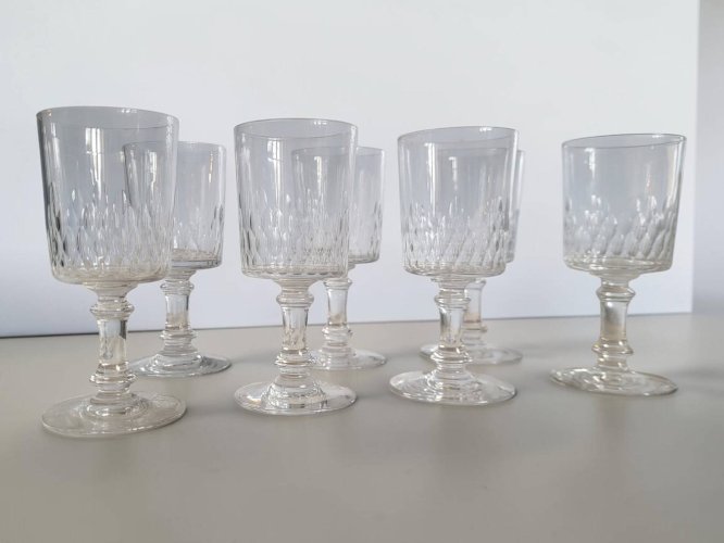 Baccarat - 7 verres à vin modèle Richelieu-Champigny