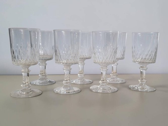 Baccarat - 7 verres à vin modèle Richelieu-Champigny