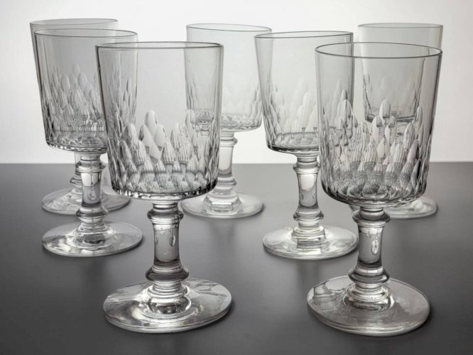 Baccarat - 7 verres à vin modèle Richelieu-Champigny