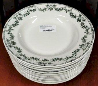 BADONVILLER Lot 14 Deep Plates CHAMPAGNE Early 20th Century 9.8MAG 17/03