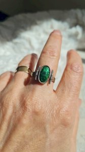 Bague ajustable émaillée