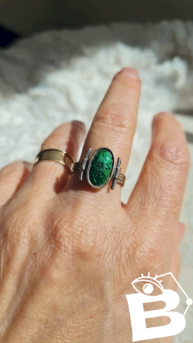 Bague ajustable émaillée