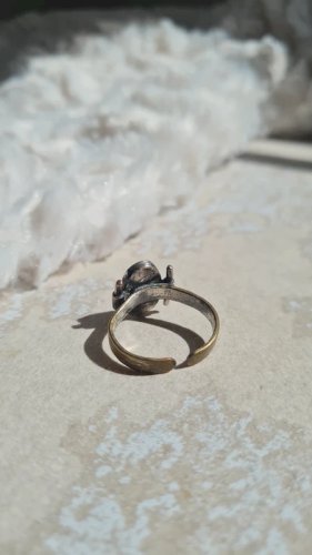 Bague ajustable émaillée