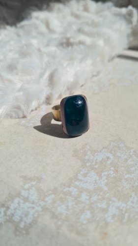 Bague ajustable émaillée