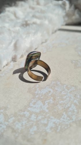 Bague ajustable émaillée