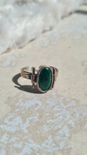 Bague ajustable émaillée