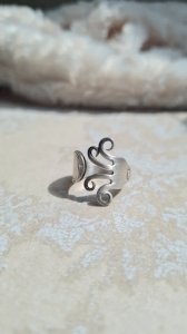 Adjustable Ring Fork Silver Metal
