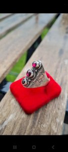 Antique ethnic silver 925 ring
