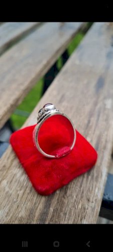 Bague ancienne en argent 925 ethnique