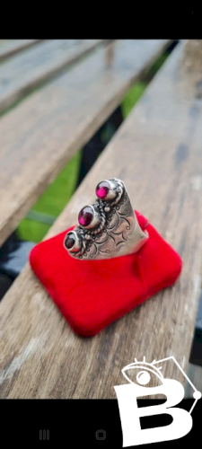 Bague ancienne en argent 925 ethnique