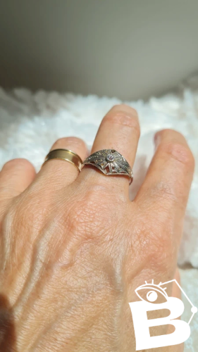 Bague Art Déco en or et diamants années 20 -bague de fiançailles- à restaurer