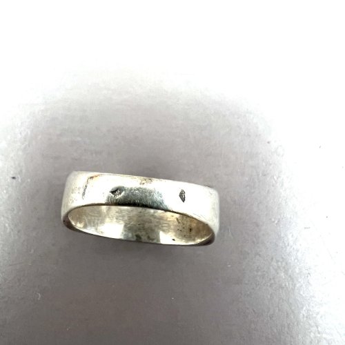 Bague bandeau vers 1900/ 1920 argent Vermeil Turquoises Vintage Ancien Poinçon