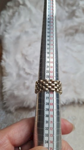 Bague bracelet avec strass