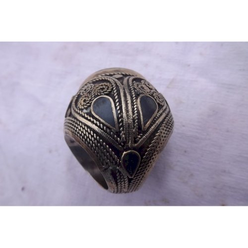 Bague Cachet Argent et Lapis-Azuli Chine 19 ème