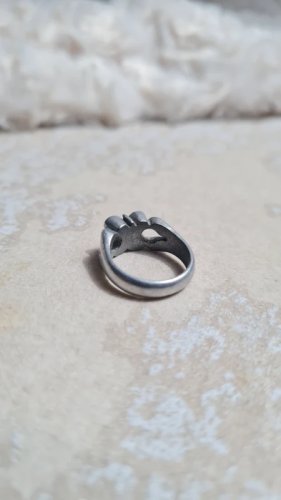 Bague - chevalière de poilu de tranchée WW1 trèfle porte-bonheur