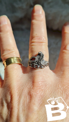 Bague Cobra en argent  vintage