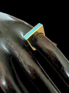 Bague design vers 1970/ 1980 contemporaine moderne vintage Taille 52,5 FR