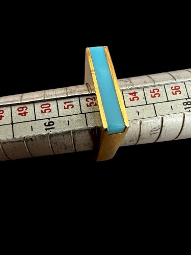 Bague design vers 1970/ 1980 contemporaine moderne vintage Taille 52,5 FR