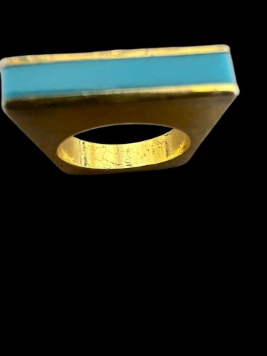 Bague design vers 1970/ 1980 contemporaine moderne vintage Taille 52,5 FR