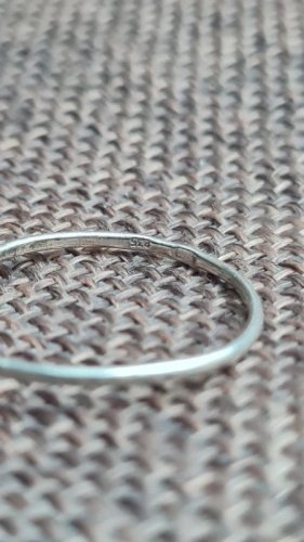 Bague en argent 835 grain de café