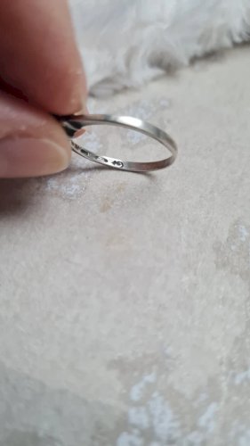 Bague en argent  et saphir vintage