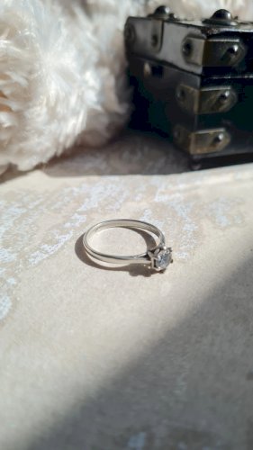 Bague en argent et strass