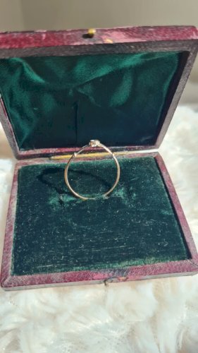 Bague en argent fine et zirconium