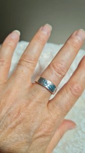 Bague en argent lézard