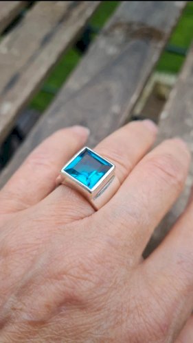 Bague en argent oversize