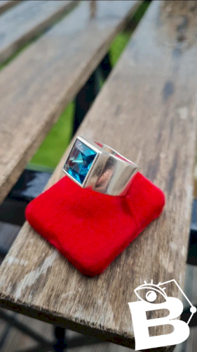 Bague en argent oversize