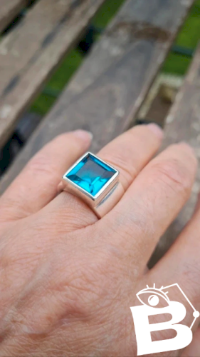 Bague en argent oversize