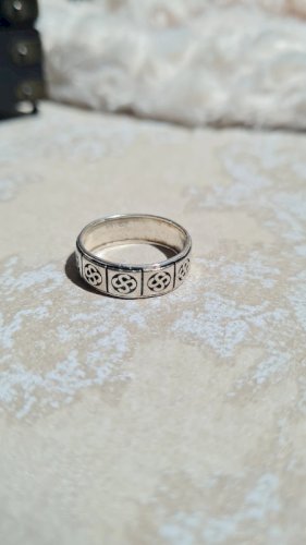 Bague en argent pour Homme motifs celtique T: 18,5